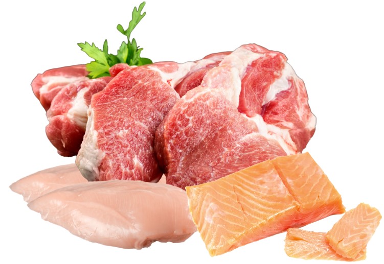 เนื้อสัตว์ อาหร เนื้อหมู เนื้อไก่ เนื้อปลา ทำอาหาร ครัว 