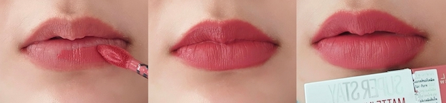 ทดสอบความติดทนของ Maybelline Super Stay Matte Ink