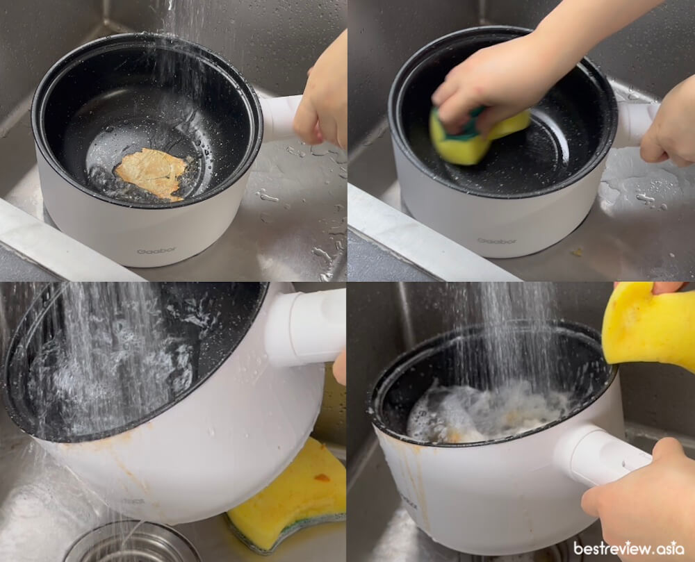 ทดสอบการทำความสะอาดหม้อต้มไฟฟ้า Gaabor