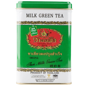 ChaTraMue ชาตรามือ ชาเขียวนม ชนิดกระป๋องซองเยื่อ
