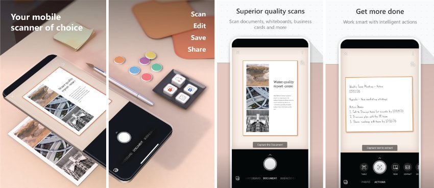 Microsoft Lens - PDF Scanner แอปสแกนเอกสาร