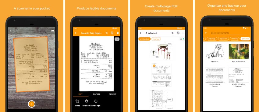 The Grizzly Labs Genius Scan - PDF Scanner แอปสแกนเอกสาร