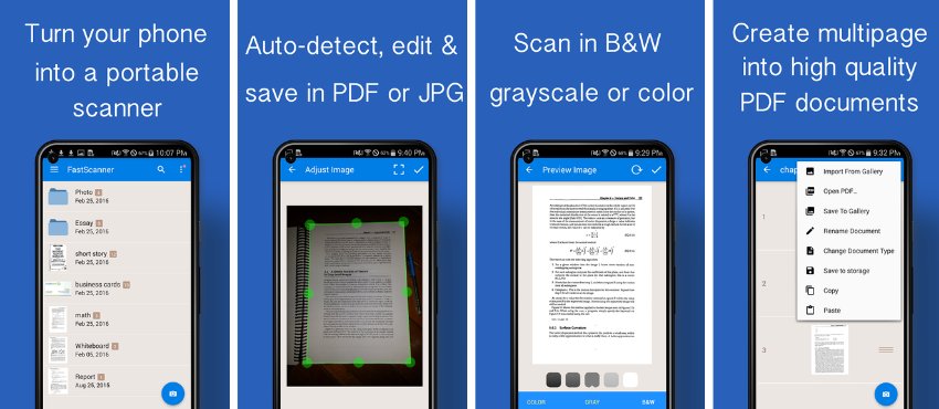 Fast Scanner แอปสแกนเอกสาร