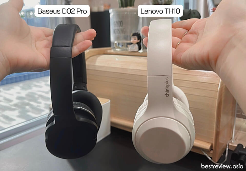 Lenovo Thinkplus TH10 มีน้ำหนักเบากว่า Baseus D02 Pro เมื่อทำการเปรียบเทียบกัน
