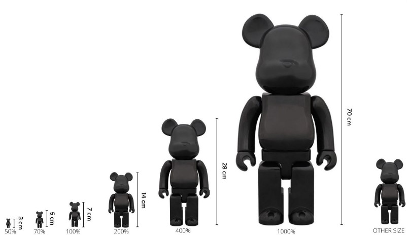 Bearbrick ตุ๊กตา ขนาด