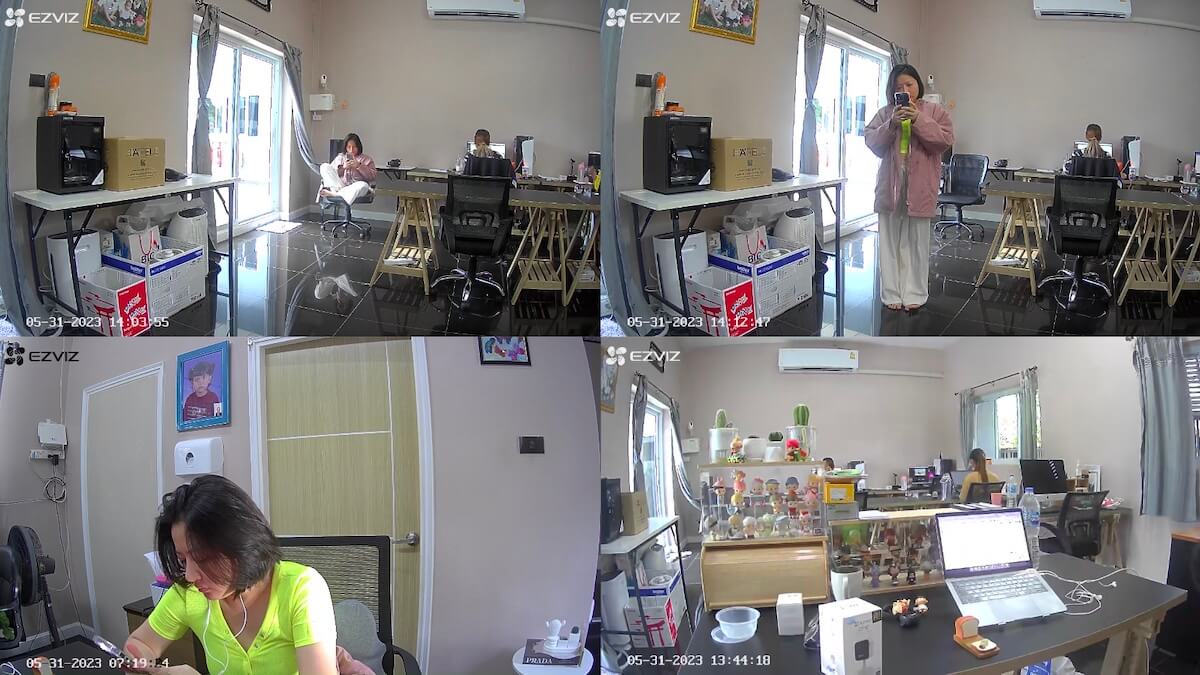 รีวิวความละเอียด - กล้องวงจรปิด Ezviz รุ่น C1HC ช่วงเวลากลางวัน
