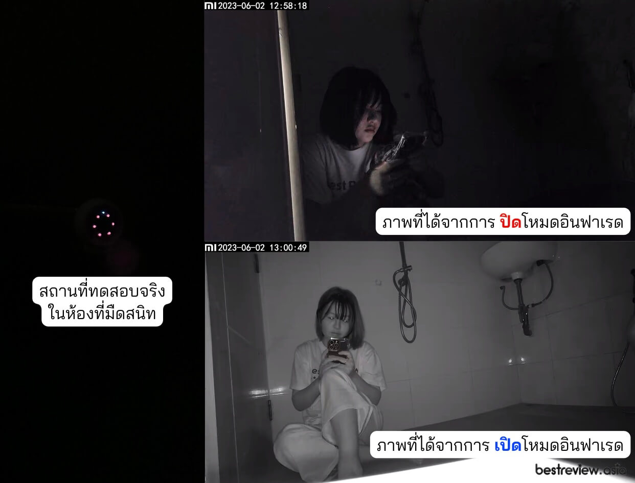 รีวิวทดสอบอินฟาเรด – กล้องวงจรปิด Mi Camera 2K Magnetic Mount ความระเอียดคมชัด ในห้องที่มืดสนิท