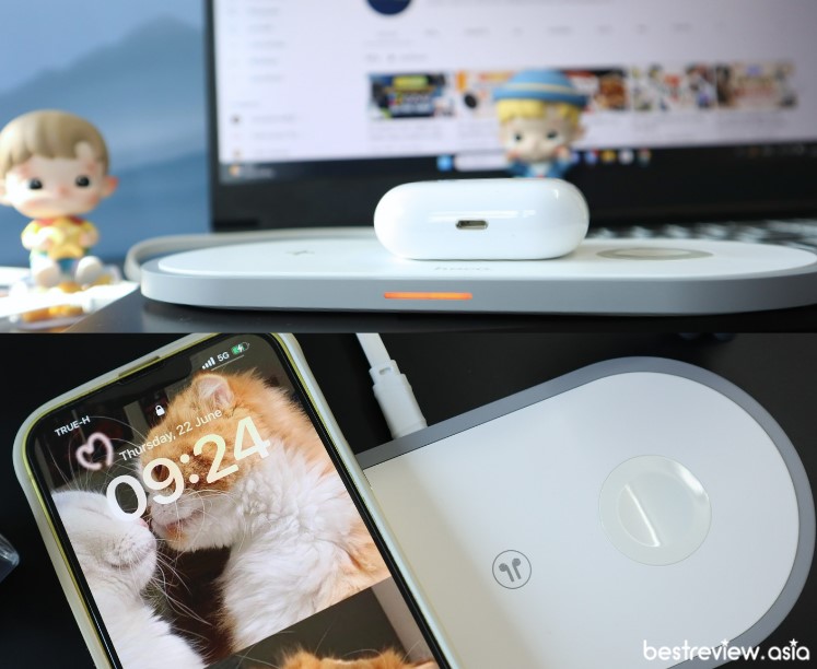 Hoco แท่นชาร์จไร้สาย 3-in-1 wireless fast charger