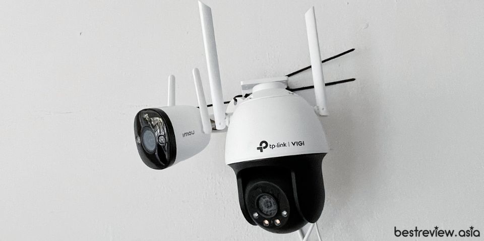 ติดตั้งเปรียบเทียบขนาด ของ Bullet 2Eและ TP-Link VIGI C540-W 
