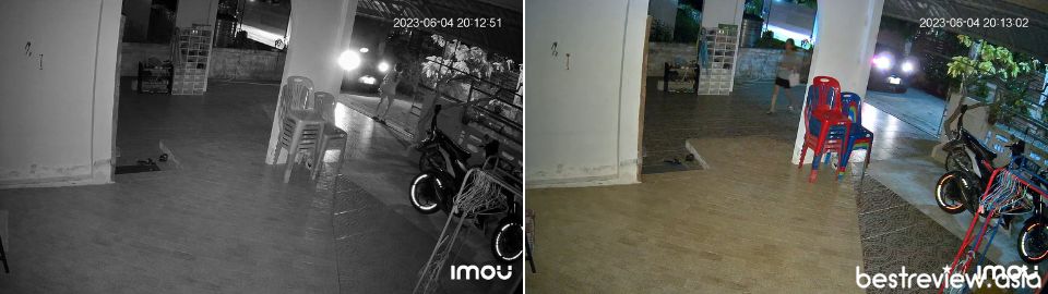 ทดสอบโหมดเปิดไฟสปอร์ตไลท์ LED เมื่อตรวจพบการเคลื่อนไหวของ Bullet 2E