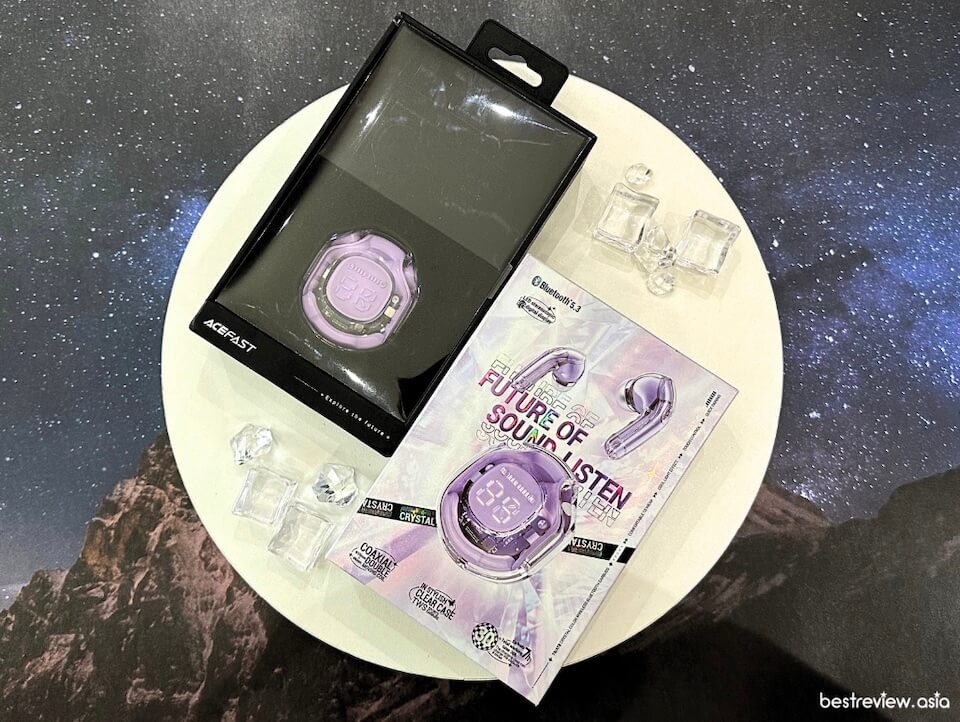 ACEFAST Crystal (2) Earbuds T8 แพคเกจจิ้งสวยหรูสมราคา