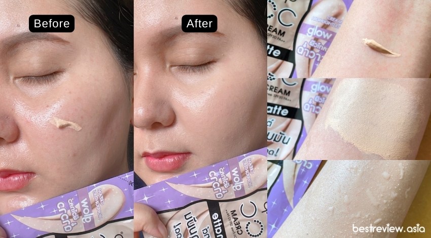 Cosluxe Tap CC Cream Matte & Glow Cream Highlighter SPF30 PA++