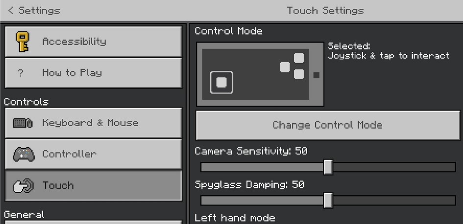 การตั้งค่าปุ่มควบคุมต่าง ๆ ในเกม Minecraft