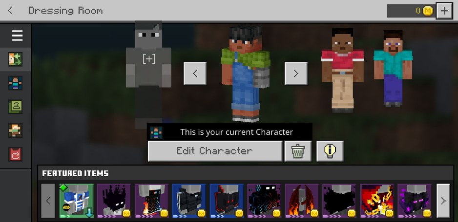 เราสามารถปรับแต่งตัวละครในเกม Mincraft ได้ ตามชอบ