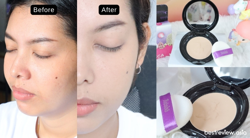 การทดสอบของเรา ใช้ Babalah Becca UV 2 Way Powder เกลี่ยค่อยข้างยาก ปกปิดได้ดีเยี่ยม