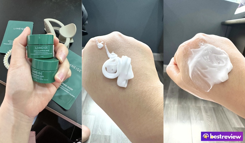 Laneige Cica Sleeping Mask ครีมมาสก์กลางคืน เหมาะกับผิวที่แพ้ง่ายและระคายเคืองง่าย