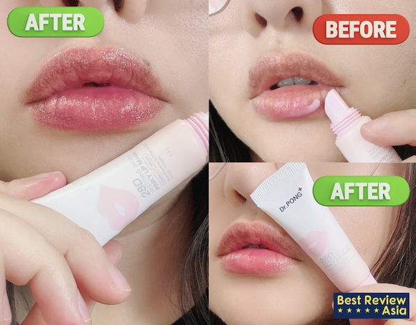 Dr.PONG 28D Whitening Drone Pinky Lip Mask ลิปบาล์มมีสีเนื้อลิปจะเปลี่ยนเป็นสีชมพูขึ้นทันทีหลังทา
